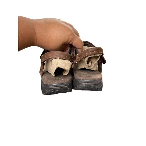 Skechers Vintage Shape Ups Y2K Wedge Sandals Fishermen Leather Women’s Size 10 - Picture 4 of 8